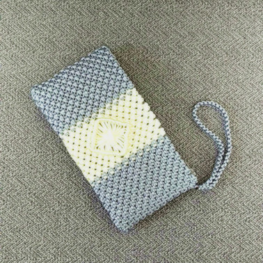 マクラメ編み財布